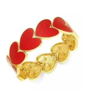 Red Heart Gold Bracelet
